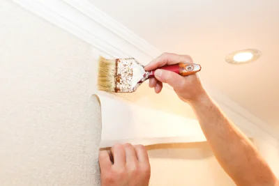 Pose de papier peint à Saint-Genis-Laval — revêtements muraux et toiles de verre